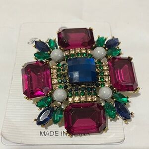 Elegant Multicolor Brooch